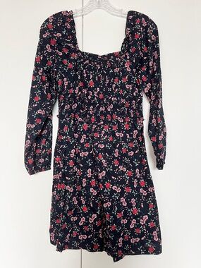 BP. Navy Floral Mini Dress 100% Cotton
